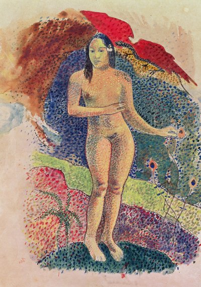 Feminino Tahitian nude de Paul Gauguin